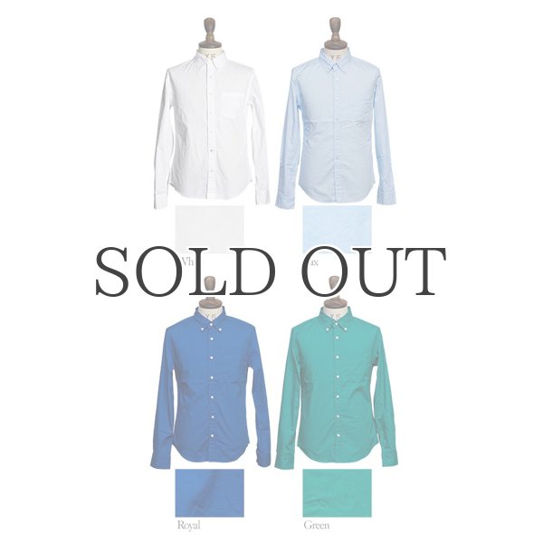 画像7: ブロードボタンダウンワンカラーボタン長袖シャツ【MADE IN JAPAN】『日本製』/ Upscape Audience (7)