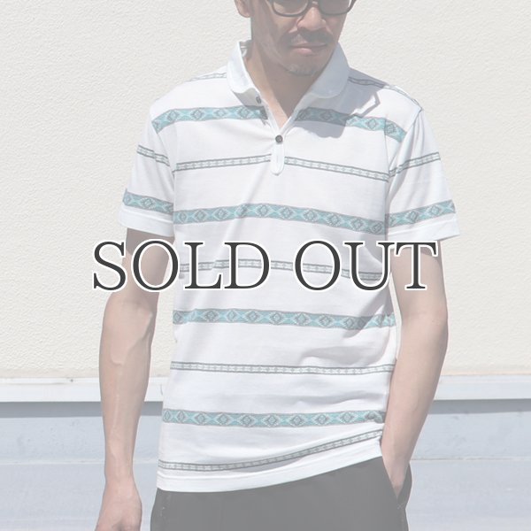 画像2: 【RE PRICE / 価格改定】ネオトライバルジャガードショールカラースキッパーポロシャツ【MADE IN JAPAN】 / Upscape Audience (2)