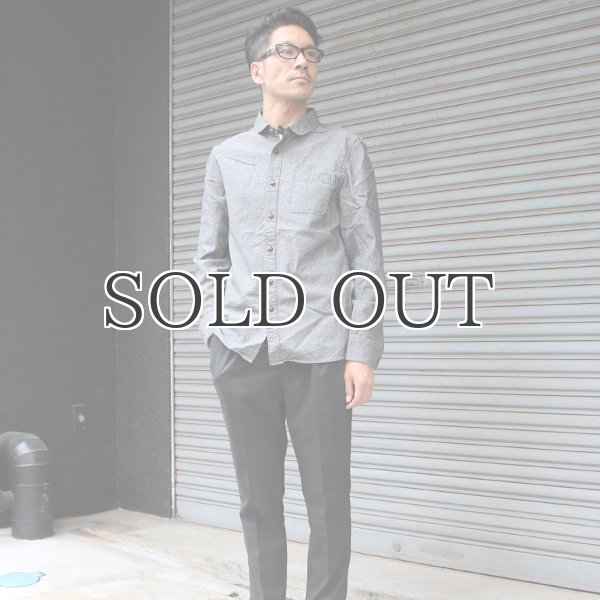 画像3: シャンブレーショールカラーくるみボタン長袖シャツ / GUN HO × Audience (3)