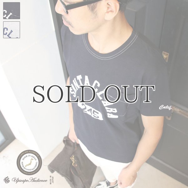 画像4: ラフィー天竺"SANTACLARA"クルーネックポケット付きカットソー【MADE IN JAPAN】 / Upscape Audience (4)