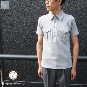 画像: 【RE PRICE / 価格改定】鹿の子ミリタリー半袖ポロシャツ【MADE IN JAPAN】『日本製』/ Upscape Audience