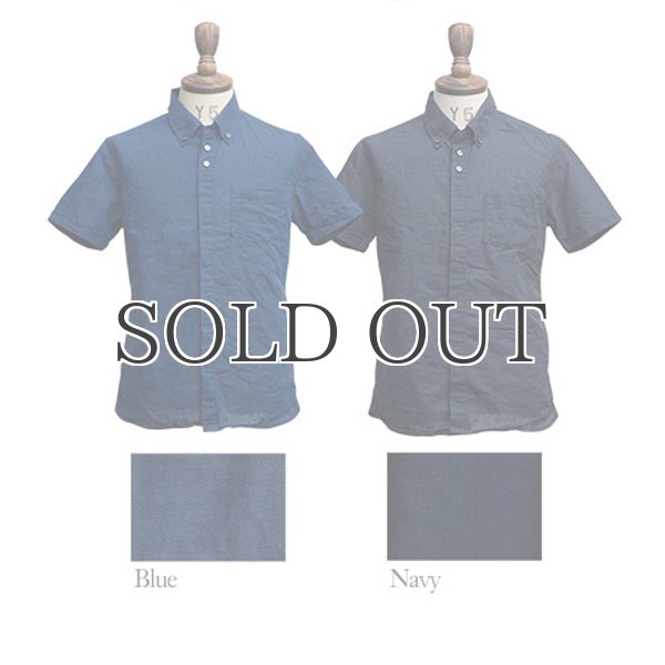 画像5: Coolmax(クールマックス)綿麻比翼ボタンダウンカラー半袖シャツ / Audience (5)