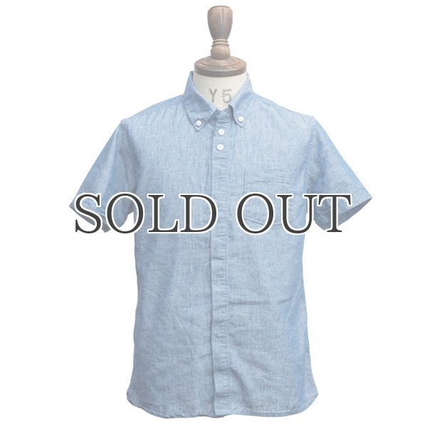 画像6: Coolmax(クールマックス)綿麻比翼ボタンダウンカラー半袖シャツ / Audience (6)