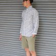 画像12: 【RE PRICE / 価格改定】小花柄リネンワイドスプレッドカラーボタンダウン長袖シャツ 【MADE IN JAPAN】『日本製』/ Upscape Audience (12)