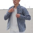 画像7: 【RE PRICE / 価格改定】小花柄リネンワイドスプレッドカラーボタンダウン長袖シャツ 【MADE IN JAPAN】『日本製』/ Upscape Audience (7)