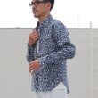 画像9: 【RE PRICE / 価格改定】小花柄リネンワイドスプレッドカラーボタンダウン長袖シャツ 【MADE IN JAPAN】『日本製』/ Upscape Audience (9)