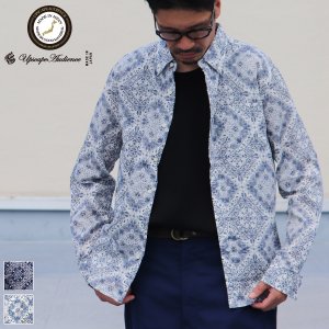 画像: 【RE PRICE / 価格改定】バンダナプリントボタンダウンカラー長袖シャツ【MADE IN JAPAN】『日本製』/ Upscape Audience