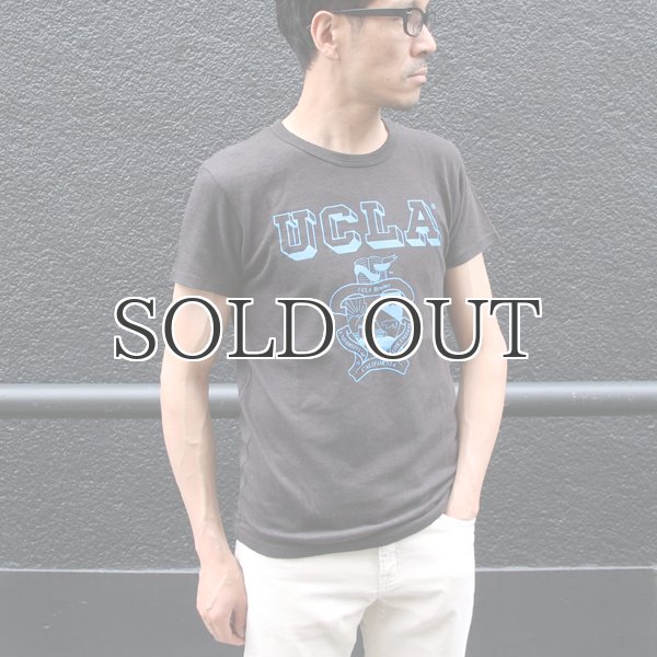 画像13: UCLA"UCLA"エンブレム三素材混カレッジプリント半袖クルーネックTシャツ / Audience (13)