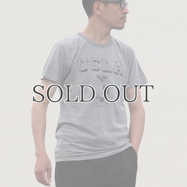 画像9: UCLA"UCLA"エンブレム三素材混カレッジプリント半袖クルーネックTシャツ / Audience (9)