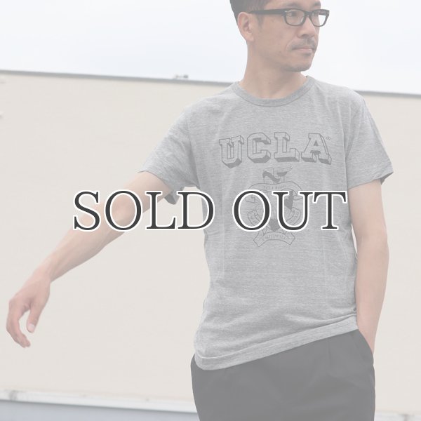 画像10: UCLA"UCLA"エンブレム三素材混カレッジプリント半袖クルーネックTシャツ / Audience (10)