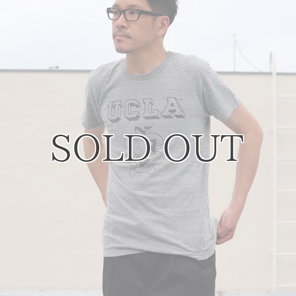 画像11: UCLA"UCLA"エンブレム三素材混カレッジプリント半袖クルーネックTシャツ / Audience (11)