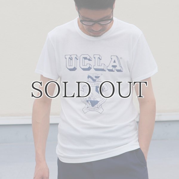 画像7: UCLA"UCLA"エンブレム三素材混カレッジプリント半袖クルーネックTシャツ / Audience (7)