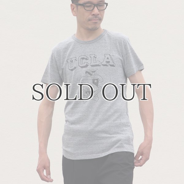 画像12: UCLA"UCLA"エンブレム三素材混カレッジプリント半袖クルーネックTシャツ / Audience (12)