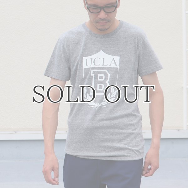 画像5: UCLA"UCLA B"エンブレム三素材混カレッジプリント半袖クルーネックTシャツ / Audience (5)