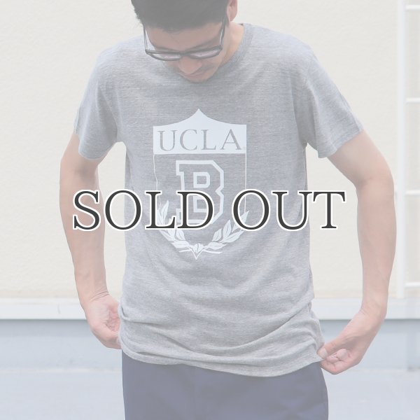 画像6: UCLA"UCLA B"エンブレム三素材混カレッジプリント半袖クルーネックTシャツ / Audience (6)