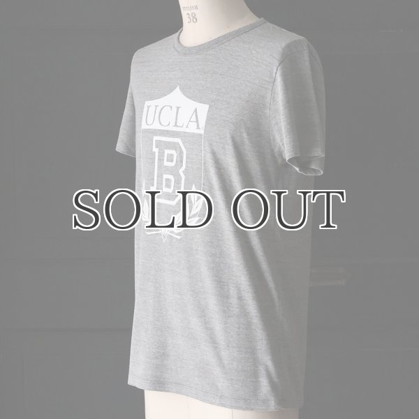画像3: UCLA"UCLA B"エンブレム三素材混カレッジプリント半袖クルーネックTシャツ / Audience (3)