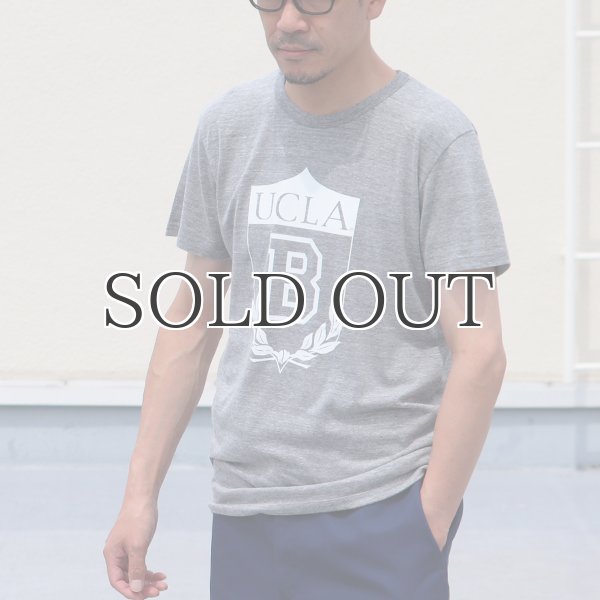 画像7: UCLA"UCLA B"エンブレム三素材混カレッジプリント半袖クルーネックTシャツ / Audience (7)