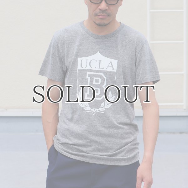 画像8: UCLA"UCLA B"エンブレム三素材混カレッジプリント半袖クルーネックTシャツ / Audience (8)