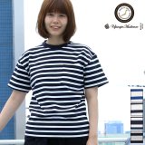 画像: 【RE PRICE / 価格改定】BSQボーダークルーネック胸ポケ付ビックT [Lady's] 【MADE IN JAPAN】『日本製』/ Upscape Audience