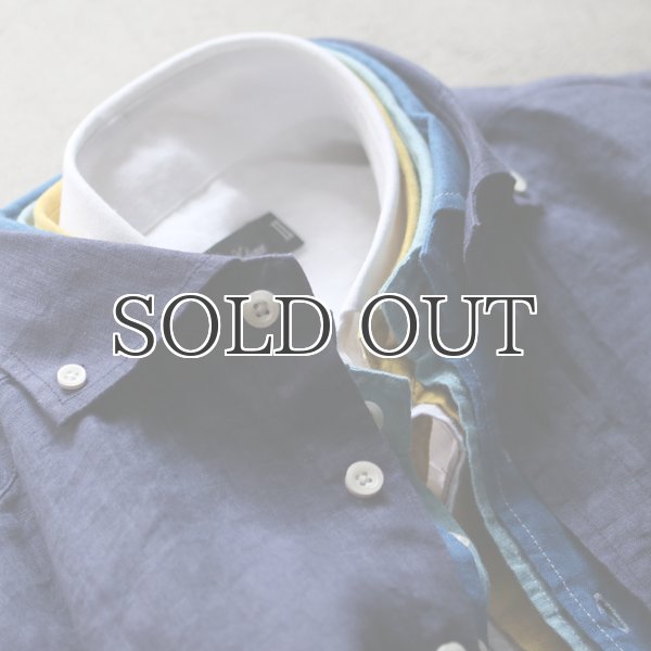 画像3: デラヴェリネンオープンスプレッドボタンダウン長袖シャツ / Audience (3)