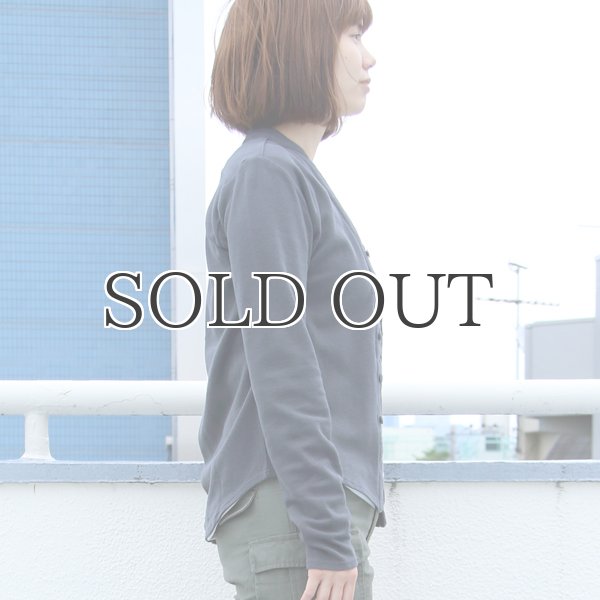 画像3: JPSダブルニットVネックバンドカラーカーディガン [Lady's] 【MADE IN JAPAN】『日本製』/ Upscape Audience (3)