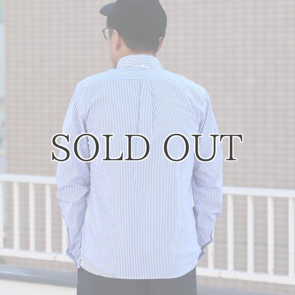 画像4: ワイドスプレッドボタンダウン長袖シャツ【MADE IN JAPAN】『日本製』/ Upscape Audience (4)