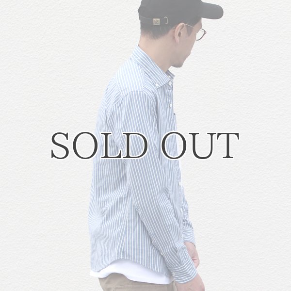 画像3: ワイドスプレッドボタンダウン長袖シャツ【MADE IN JAPAN】『日本製』/ Upscape Audience (3)