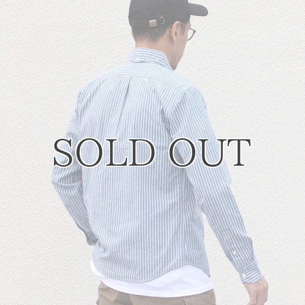 画像4: ワイドスプレッドボタンダウン長袖シャツ【MADE IN JAPAN】『日本製』/ Upscape Audience (4)