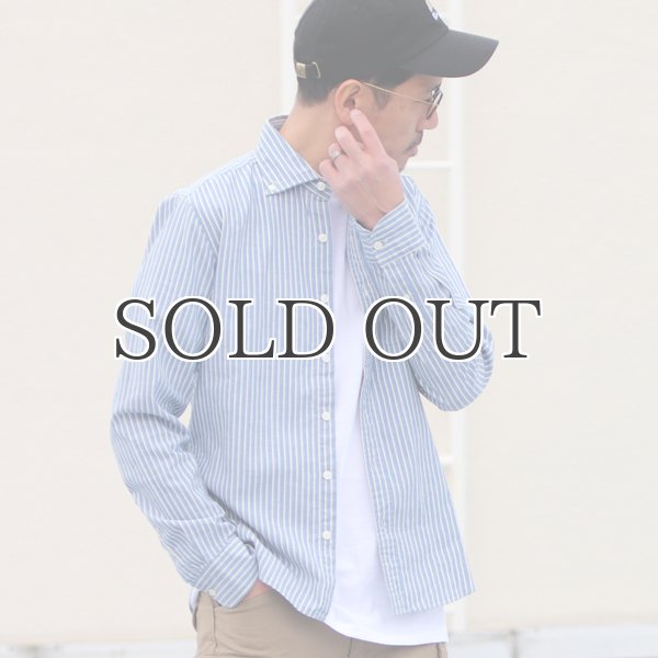 画像5: ワイドスプレッドボタンダウン長袖シャツ【MADE IN JAPAN】『日本製』/ Upscape Audience (5)