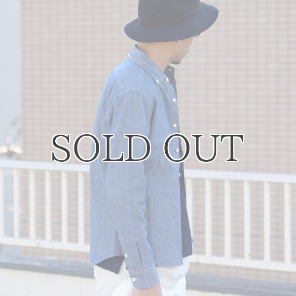 画像3: ワイドスプレッドボタンダウン長袖シャツ【MADE IN JAPAN】『日本製』/ Upscape Audience (3)