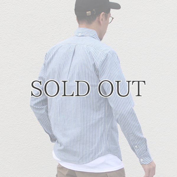 画像13: ワイドスプレッドボタンダウン長袖シャツ【MADE IN JAPAN】『日本製』/ Upscape Audience (13)