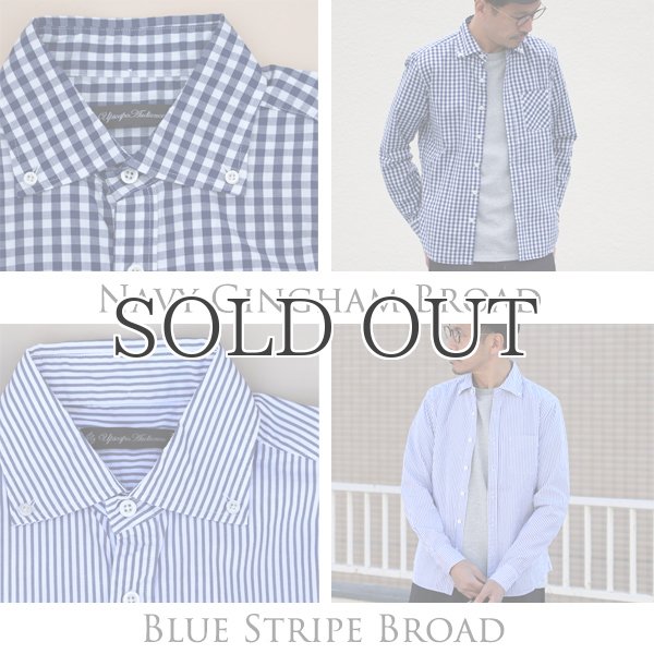 画像7: ワイドスプレッドボタンダウン長袖シャツ【MADE IN JAPAN】『日本製』/ Upscape Audience (7)