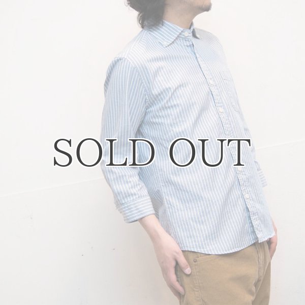 画像8: ワイドスプレッドボタンダウンカラー7分袖シャツ【MADE IN JAPAN】『日本製』/ Upscape Audience (8)
