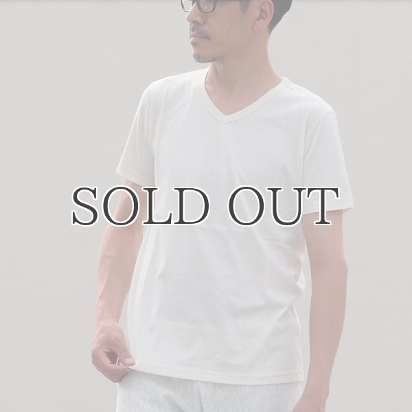 画像7: オーガニックコットン天竺Vネック半袖Tシャツ【MADE IN JAPAN】『日本製』/ Upscape Audience (7)
