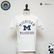画像9: MICHIGAN "MICHIGAN M WOLVERINES" C/N S/S 6.6oz オールドプリントT / Audience (9)
