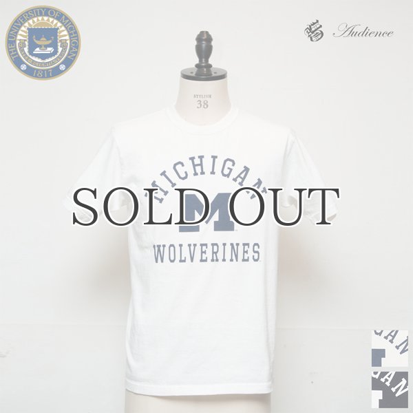 画像9: MICHIGAN "MICHIGAN M WOLVERINES" C/N S/S 6.6oz オールドプリントT / Audience (9)