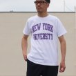 画像8: 【RE PRICE / 価格改定】NEW YORK UNIVERSITY"NEW YORK UNIVERSITY"C/N S/S 6.6oz オールドプリントT / Audience (8)