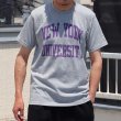 画像3: 【RE PRICE / 価格改定】NEW YORK UNIVERSITY"NEW YORK UNIVERSITY"C/N S/S 6.6oz オールドプリントT / Audience (3)