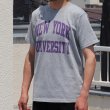 画像5: 【RE PRICE / 価格改定】NEW YORK UNIVERSITY"NEW YORK UNIVERSITY"C/N S/S 6.6oz オールドプリントT / Audience (5)