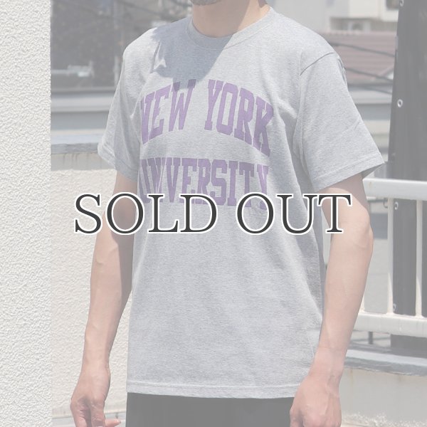 画像8: NEW YORK UNIVERSITY"NEW YORK UNIVERSITY"C/N S/S 6.6oz オールドプリントT / Audience (8)