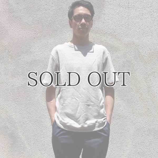 画像10: リネン裏毛ガゼットクルーネック半袖スウェット【MADE IN JAPAN】『日本製』/ Upscape Audience (10)