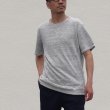 画像6: リネン裏毛ガゼットクルーネック半袖スウェット【MADE IN JAPAN】『日本製』/ Upscape Audience (6)