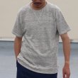 画像2: リネン裏毛ガゼットクルーネック半袖スウェット【MADE IN JAPAN】『日本製』/ Upscape Audience (2)