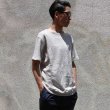画像11: リネン裏毛ガゼットクルーネック半袖スウェット【MADE IN JAPAN】『日本製』/ Upscape Audience (11)