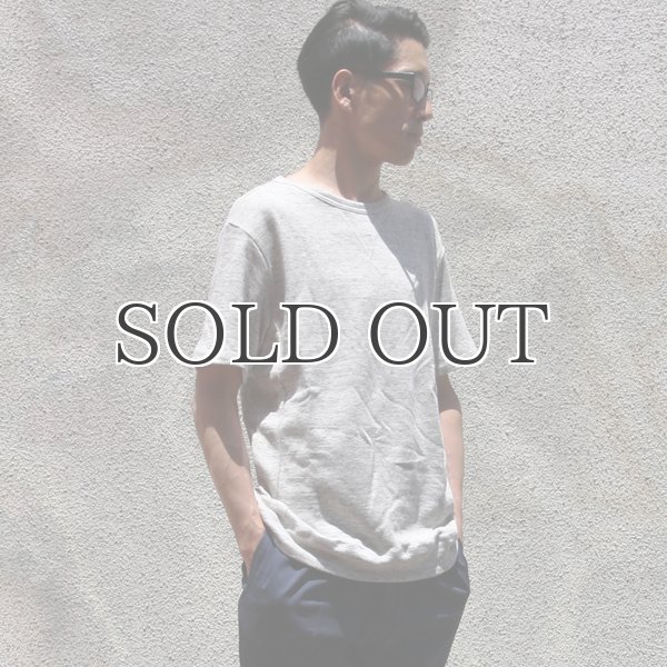 画像11: リネン裏毛ガゼットクルーネック半袖スウェット【MADE IN JAPAN】『日本製』/ Upscape Audience (11)