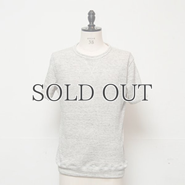 画像13: リネン裏毛ガゼットクルーネック半袖スウェット【MADE IN JAPAN】『日本製』/ Upscape Audience (13)