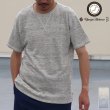 画像1: リネン裏毛ガゼットクルーネック半袖スウェット【MADE IN JAPAN】『日本製』/ Upscape Audience (1)
