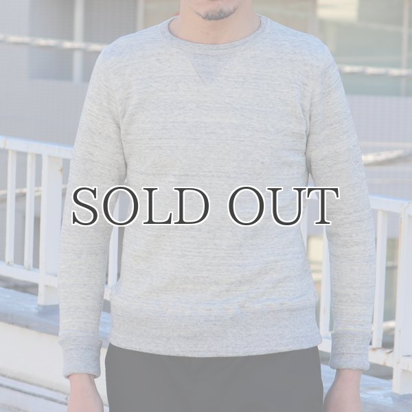 画像3: 度詰裏毛ガゼットプロテクトボッシュクルーネック長袖スウェット【MADE IN JAPAN】『日本製』/ Upscape Audience (3)