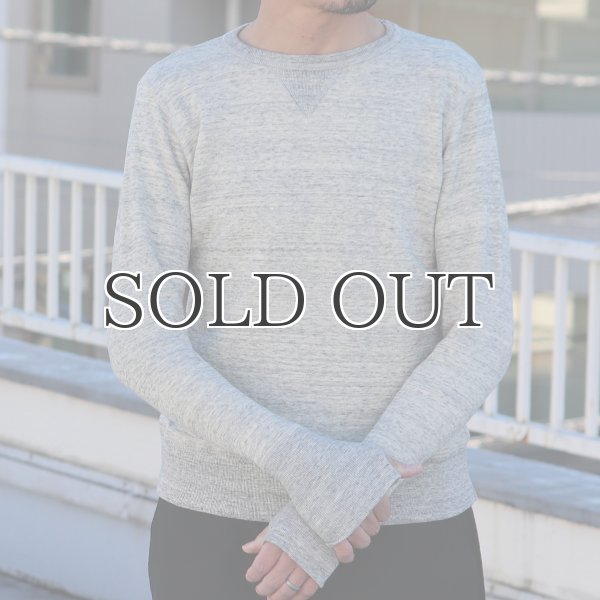 画像5: 度詰裏毛ガゼットプロテクトボッシュクルーネック長袖スウェット【MADE IN JAPAN】『日本製』/ Upscape Audience (5)