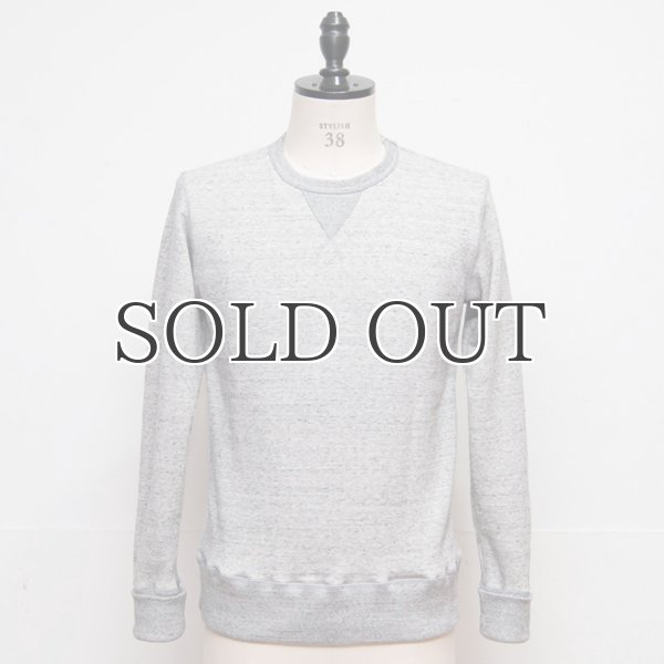画像12: 度詰裏毛ガゼットプロテクトボッシュクルーネック長袖スウェット【MADE IN JAPAN】『日本製』/ Upscape Audience (12)